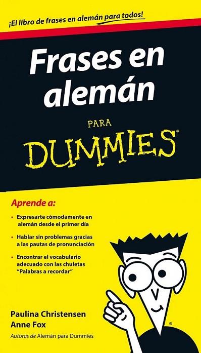 Frases en alemán para Dummies | 9788432901232 | Fox, Anne; Christensen, Paulina | Librería Castillón - Comprar libros online Aragón, Barbastro