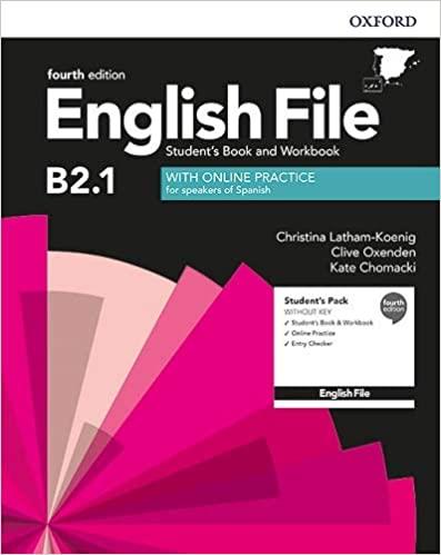 English File 4th Edition B2.1. Student's Book and Workbook with Key Pack | 9780194058247 | Lathan-koenig / Oxenden | Librería Castillón - Comprar libros online Aragón, Barbastro