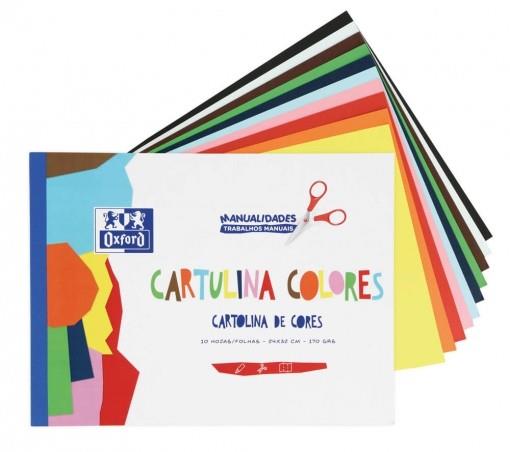 BLOC CARTULINAS A4 OXFORD MANUALIDADES 10 COLORES | 8427291026540 | Librería Castillón - Comprar libros online Aragón, Barbastro