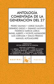 Antología comentada de la generación del 27 | 9788467026030 | AA. VV. | Librería Castillón - Comprar libros online Aragón, Barbastro