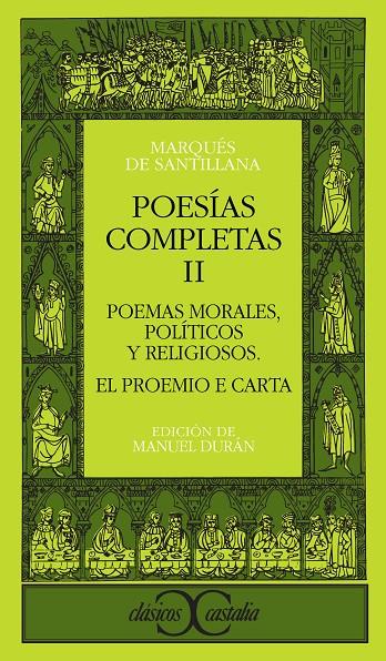 Poesías completas, II                                      . | 9788470393297 | Marques de Santillana | Librería Castillón - Comprar libros online Aragón, Barbastro