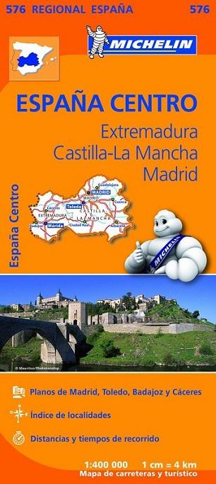 Mapa Michelin Regional 576 España centro (Extremadura, Castilla-La Mancha, Madrid) | 9782067184350 | Michelin | Librería Castillón - Comprar libros online Aragón, Barbastro