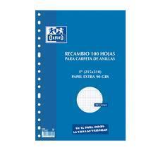 RECAMBIO Fº CDL/M 100H 16A/MULT 90GR OXFORD SCHOOL | 8412771084653 | Librería Castillón - Comprar libros online Aragón, Barbastro