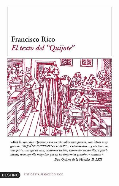 El texto del Quijote | 9788423338757 | Rico, Francisco | Librería Castillón - Comprar libros online Aragón, Barbastro