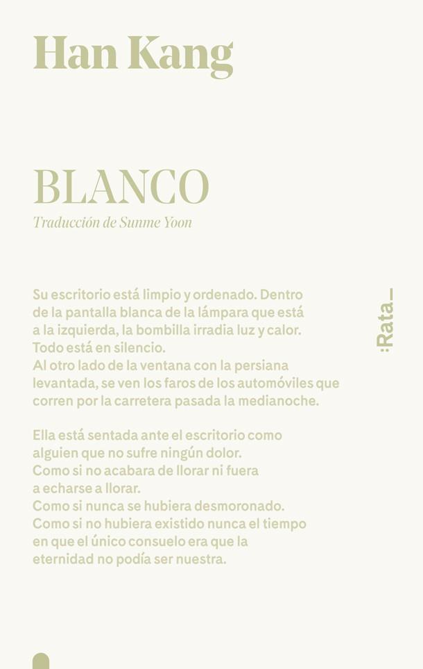 Blanco | 9788416738519 | Han Kang | Librería Castillón - Comprar libros online Aragón, Barbastro
