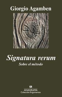SIGNATURA RERUM | 9788433963055 | AGAMBEN, GIORGIO | Librería Castillón - Comprar libros online Aragón, Barbastro
