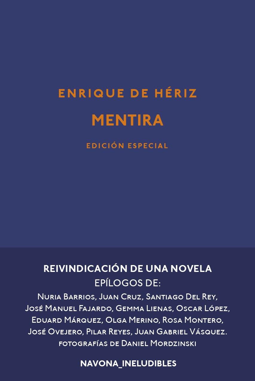 Mentira | 9788417978211 | de Hériz, Enrique | Librería Castillón - Comprar libros online Aragón, Barbastro
