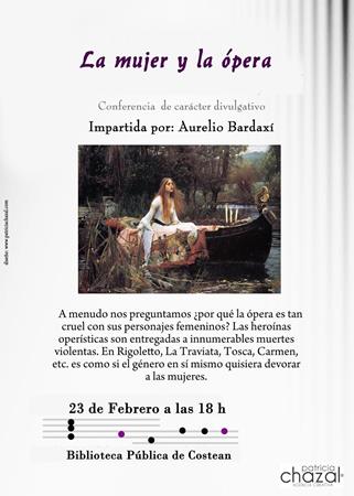 La mujer y la ópera en la Biblioteca de Costean | CastillónBlog - Librería Castillón - Comprar libros online Aragón, Barbastro