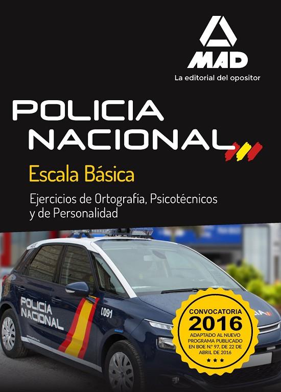 Policia nacional psicotecnico personal escala basica ED.2016 | 9788490938324 | Varios autores | Librería Castillón - Comprar libros online Aragón, Barbastro