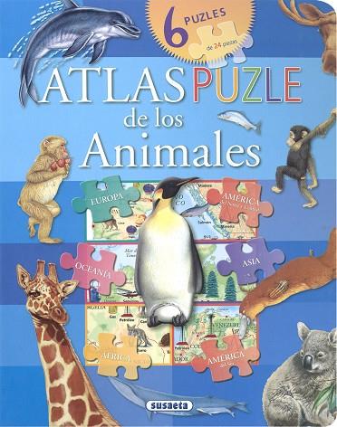 Atlas puzle de los animales | 9788467791020 | Susaeta Ediciones | Librería Castillón - Comprar libros online Aragón, Barbastro