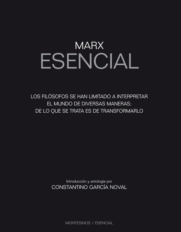 Marx Esencial | 9788494183225 | García Noval, Constantino | Librería Castillón - Comprar libros online Aragón, Barbastro
