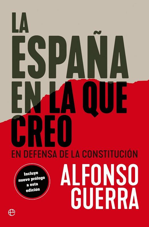 La España en la que creo | 9788413845494 | Guerra, Alfonso | Librería Castillón - Comprar libros online Aragón, Barbastro