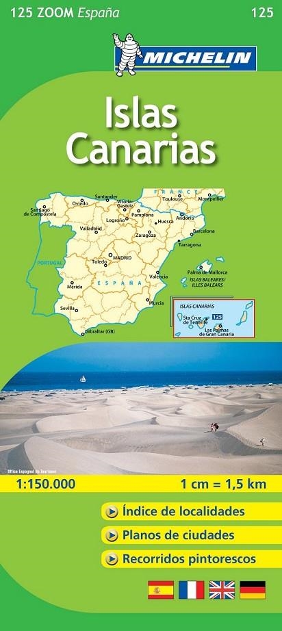 MAPA MICHELIN ZOOM 125 ISLAS CANARIAS | 9782067142725 | Librería Castillón - Comprar libros online Aragón, Barbastro