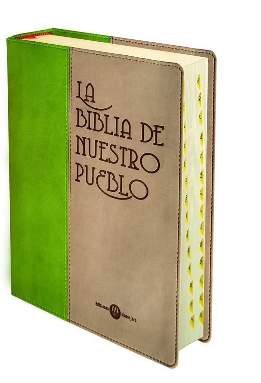 BIBLIA DE NUESTRO PUEBLO, LA (PIEL BICOLOR) | 9788427129986 | Librería Castillón - Comprar libros online Aragón, Barbastro