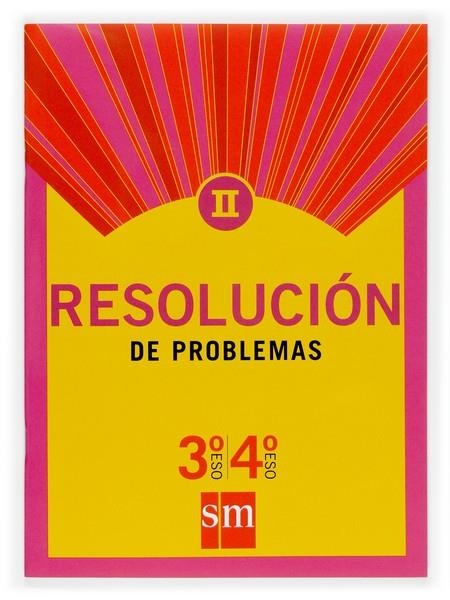 CUADERNO SM RESOLUCION PROBLEMAS 2ºCICLO ESO (3ºY4º) | 9788467516685 | Librería Castillón - Comprar libros online Aragón, Barbastro