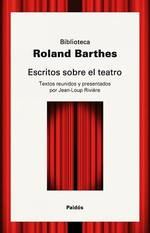 ESCRITOS SOBRE TEATRO | 9788449322891 | BARTHES, ROLAND | Librería Castillón - Comprar libros online Aragón, Barbastro