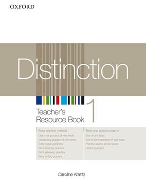 DISTINCTION 1 TEACHER (RECURSOS) | 9780194624060 | Librería Castillón - Comprar libros online Aragón, Barbastro