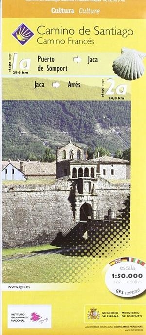 CAMINO DE SANTIAGO HOJA 2 ETAPAS (1A-2A-3A-4A) | 9788441615380 | INSTITUTO GEOGRAFICO NACIONAL (ESPAÑA) | Librería Castillón - Comprar libros online Aragón, Barbastro