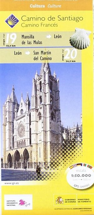 CAMINO DE SANTIAGO HOJA 7 ETAPAS (19-20-21-22) | 9788441615434 | INSTITUTO GEOGRAFICO NACIONAL (ESPAÑA) | Librería Castillón - Comprar libros online Aragón, Barbastro