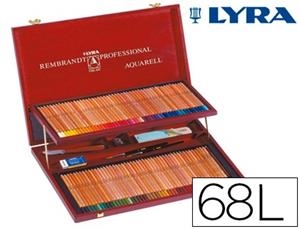 LAPICES DE COLORES LYRA REMBRADT POLYCOLOR ESTUCHE MADERA  68 COL + ACCESORIOS 2 PISOS | 4084900170397 | Librería Castillón - Comprar libros online Aragón, Barbastro