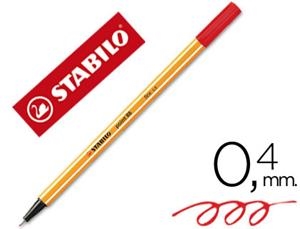 ROTULADOR STABILO POINT 88 ROJO 40 | 4006381105262 | Librería Castillón - Comprar libros online Aragón, Barbastro