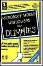 MICROSOFT WORKS WINDOWS 95 PARA DUMMIES | 9788428323567 | KAY, DAVID | Librería Castillón - Comprar libros online Aragón, Barbastro