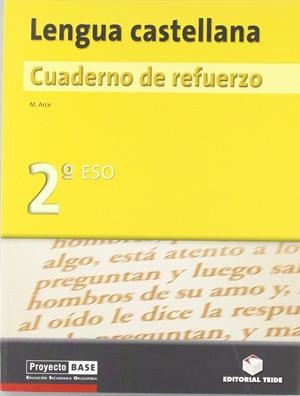2ESO LENGUA CASTELLANA PROYECTO BASE CUADERNO REFUERZO | 9788430749157 | ARCE LASSO, MERCE | Librería Castillón - Comprar libros online Aragón, Barbastro