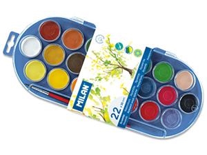 ACUARELAS MILAN 22 COLORES 30MM 80022 | 8411574800224 | Librería Castillón - Comprar libros online Aragón, Barbastro