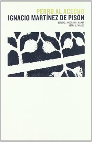 PERRO AL ACECHO | 9788499110684 | Ignacio Martínez de Pisón | Librería Castillón - Comprar libros online Aragón, Barbastro