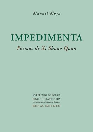 IMPEDIMENTA | 9788484724698 | MOYA ESCOBAR, MANUEL (1960-) | Librería Castillón - Comprar libros online Aragón, Barbastro
