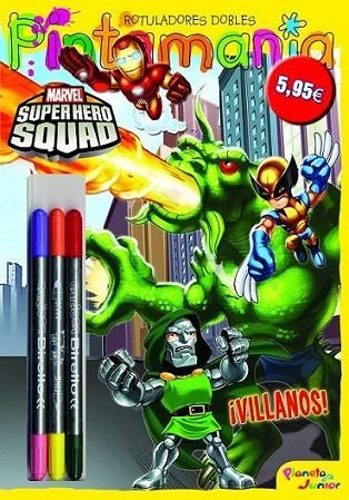 SUPER HERO SQUARE : CILLANOS - PINTAMANÍA ROTULADORES DOBLE PUNTA | 9788408102502 | MARVEL | Librería Castillón - Comprar libros online Aragón, Barbastro