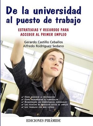 DE LA UNIVERSIDAD AL PUESTO DE TRABAJO | 9788436825176 | CASTILLO CEBALLOS, GERARDO; RODRÍGUEZ SEDANO, ALFREDO | Librería Castillón - Comprar libros online Aragón, Barbastro