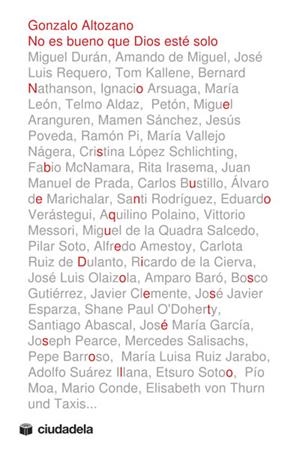 NO ES BUENO QUE DIOS ESTÉ SOLO | 9788496836952 | ALTOZANO, GONZALO | Librería Castillón - Comprar libros online Aragón, Barbastro