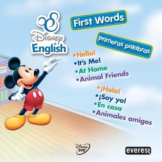 DISNEY ENGLISH : FIRST WORDS (PRIMERAS PALABRAS) + DVD | 9788444166568 | WALT DISNEY COMPANY | Librería Castillón - Comprar libros online Aragón, Barbastro