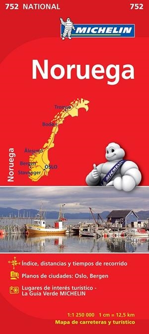 MAPA NATIONAL NORUEGA - MICHELIN 752 | 9782067172760 | MICHELIN | Librería Castillón - Comprar libros online Aragón, Barbastro