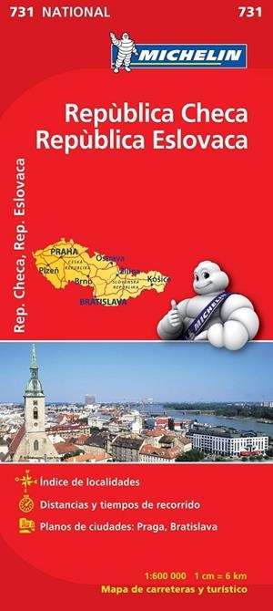 MAPA NATIONAL REPÚBLICA CHECA - REPÚBLICA ESLOVACA - MICHELIN | 9782067171831 | MICHELIN | Librería Castillón - Comprar libros online Aragón, Barbastro