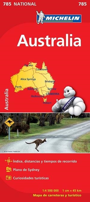 MAPA MICHELIN NATIONAL AUSTRALIA | 9782067174122 | MICHELIN | Librería Castillón - Comprar libros online Aragón, Barbastro