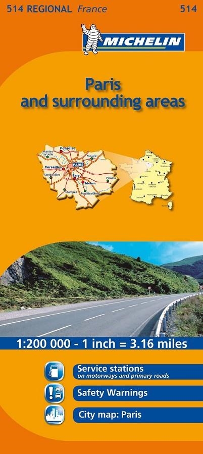 MAPA MICHELIN REGIONAL PARIS & SURROUNDING / ILE DE FRANCE | 9782067135222 | MICHELIN | Librería Castillón - Comprar libros online Aragón, Barbastro
