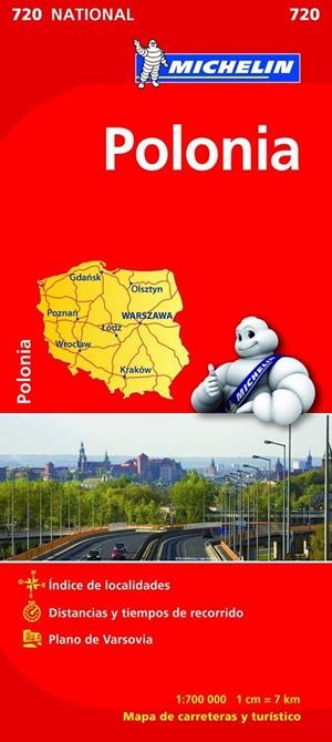 POLONIA ED.2012 - MAPA MICHELIN NATIONAL 720 | 9782067171572 | Librería Castillón - Comprar libros online Aragón, Barbastro