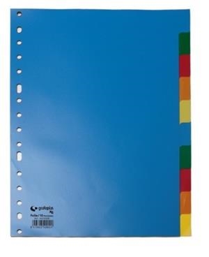 SEPARADORES A4 10POS ECOL. 16TAL. XS (económico) | 8413623428021 | Librería Castillón - Comprar libros online Aragón, Barbastro