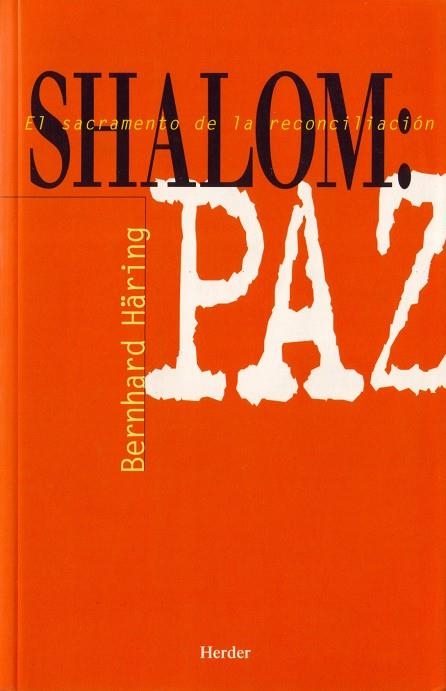 Shalom: Paz | 9788425405006 | Häring, Bernhard | Librería Castillón - Comprar libros online Aragón, Barbastro