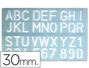 PLANTILLA ROTULACION 1600 LETRAS Y NÚMEROS DE 30MM 25828 | 8423473258280 | Librería Castillón - Comprar libros online Aragón, Barbastro