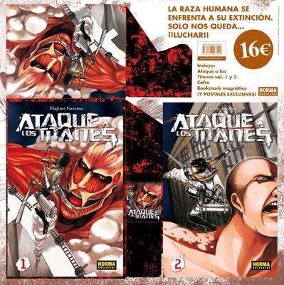 PACK ATAQUE A LOS TITANES 1 Y 2 | 9788467910421 | ISAYAMA, HAJIME | Librería Castillón - Comprar libros online Aragón, Barbastro