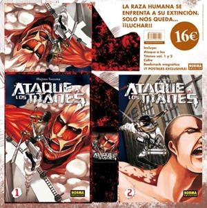 PACK ATAQUE A LOS TITANES 1 Y 2 | 9788467910421 | ISAYAMA, HAJIME | Librería Castillón - Comprar libros online Aragón, Barbastro