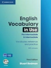 ENGLISH VOCABULARY USE PRE-INTERMEDIATE + KEY + CDR | 9780521149891 | Redman, Stuart | Librería Castillón - Comprar libros online Aragón, Barbastro