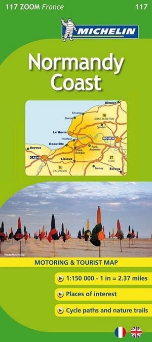 MICHELIN 117 Mapa Zoom Normandy Coast (Normandía) | 9782067157125 | MICHELIN | Librería Castillón - Comprar libros online Aragón, Barbastro