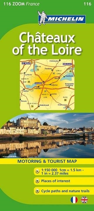 MICHELIN 116 Mapa Zoom Chateaux of the Loire | 9782067150508 | MICHELIN | Librería Castillón - Comprar libros online Aragón, Barbastro