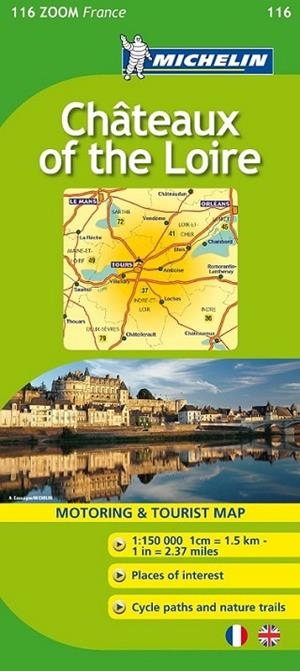 MICHELIN 116 Mapa Zoom Chateaux of the Loire | 9782067150508 | MICHELIN | Librería Castillón - Comprar libros online Aragón, Barbastro