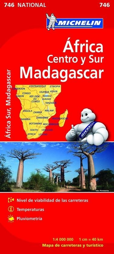 MICHELIN 746 AFRICA CENTRO-SUR MADAGASCAR ED.2012 | 9782067172531 | MICHELIN | Librería Castillón - Comprar libros online Aragón, Barbastro