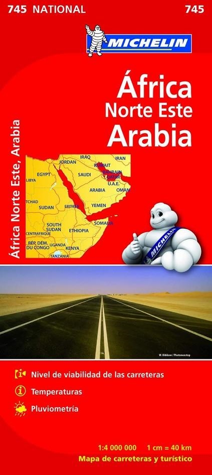 MICHELIN 745 Mapa National Africa Norte Este Arabia | 9782067172463 | MICHELIN | Librería Castillón - Comprar libros online Aragón, Barbastro